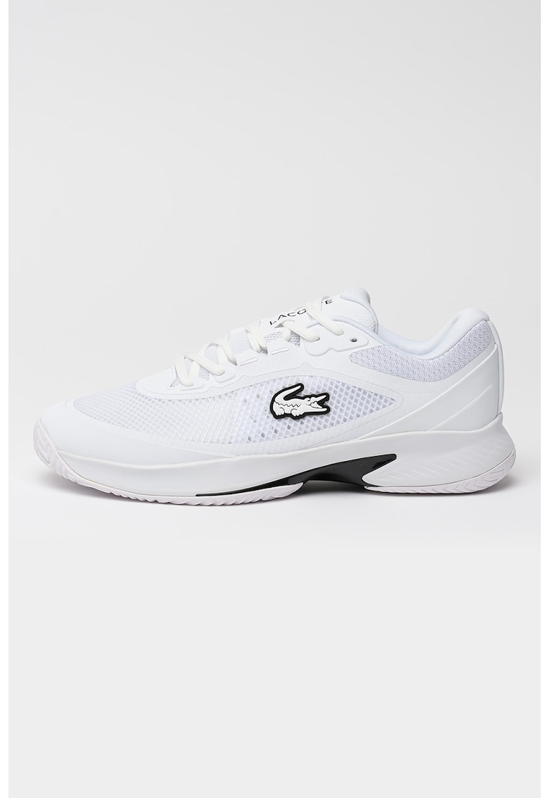 Pantofi sport low-cut cu insertii de plasa Tech Point - Negru/Alb optic