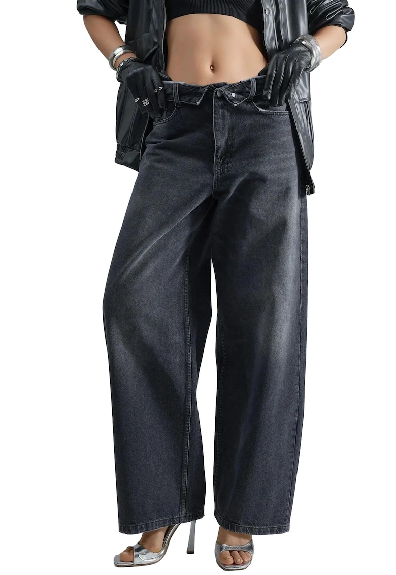 Blugi dama - Denim - Gri inchis