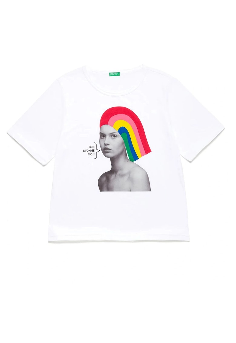 Tricou supradimensionat cu imprimeu