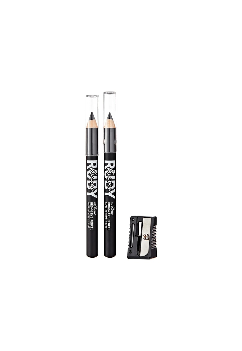 Duo Creion Sprancene si creion ochi Go Brow - Negru