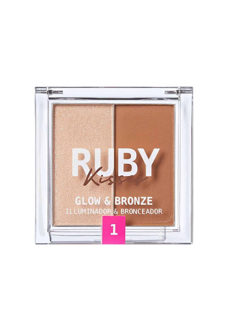 Paleta Duo Iluminator si Bronzer . 9.9g - Deschis