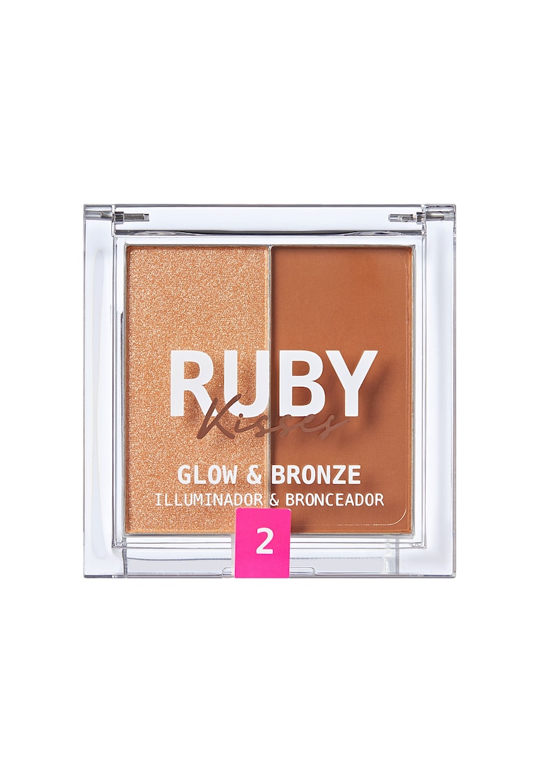 Paleta Duo Iluminator si Bronzer . 9.9g - Medium