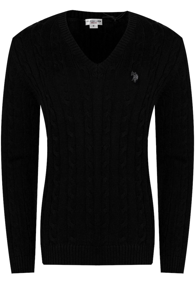 Pulover dama - tricot - negru -