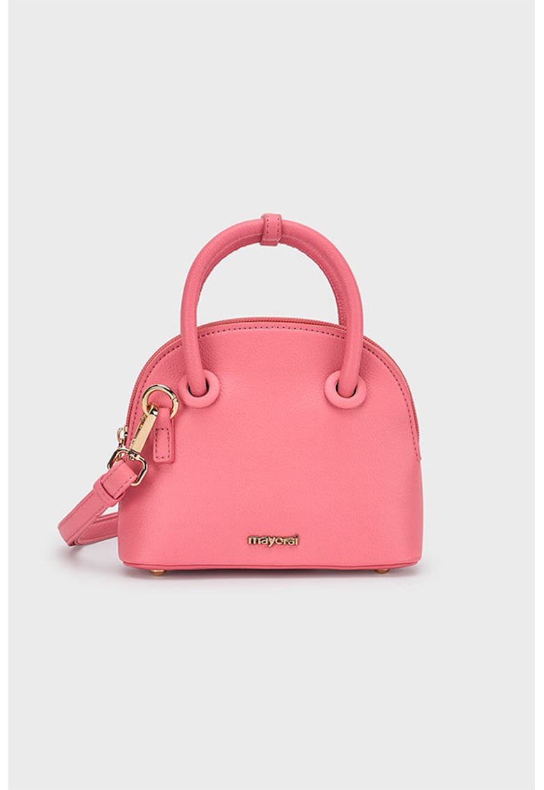Geanta crossbody de piele ecologica - Roz deschis