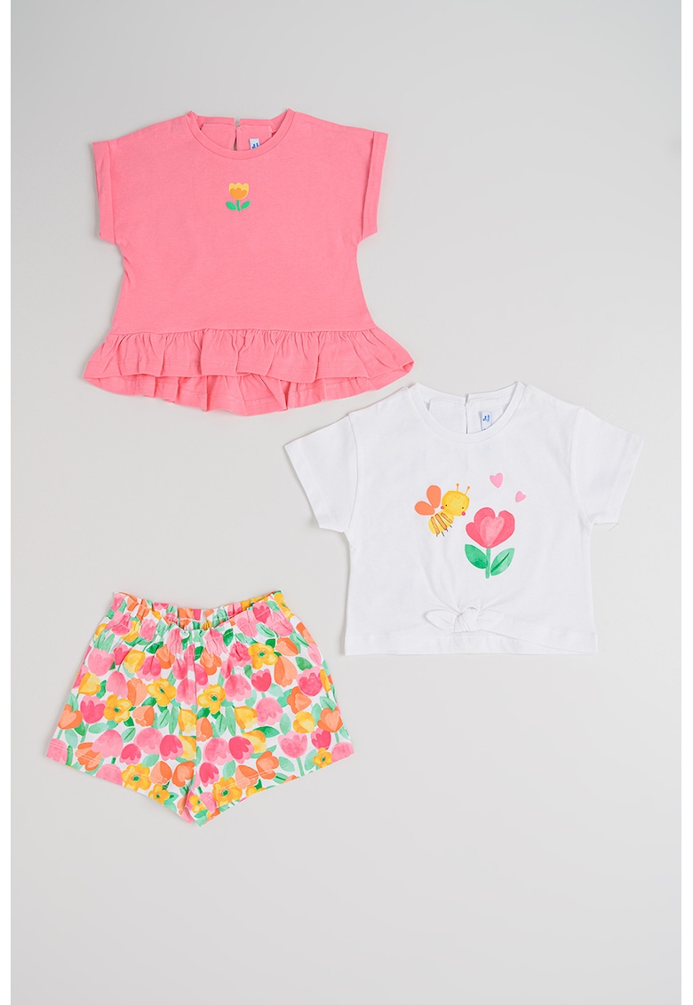 Set bumbac - 69875 - Verde/Galben/Roz