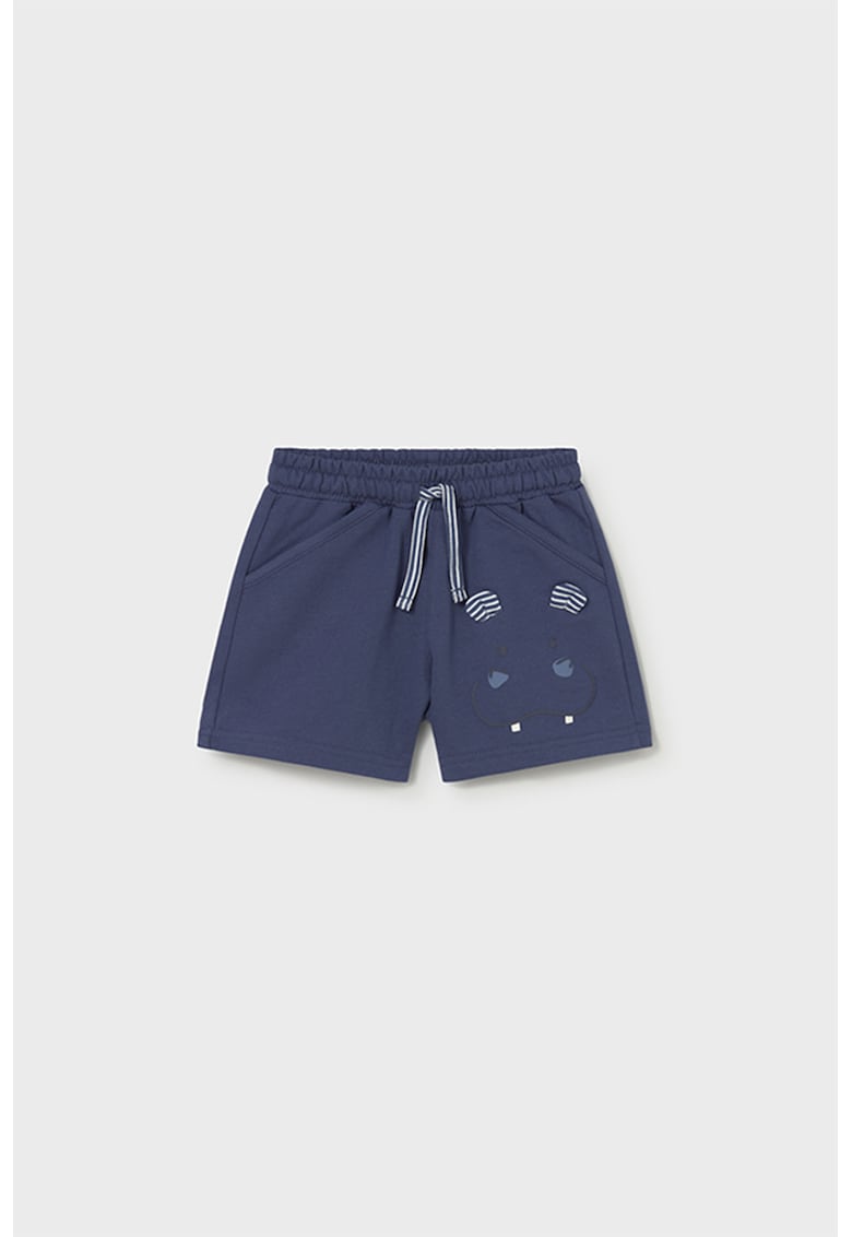Pantaloni scurti cu talie ajustabila - Albastru inchis
