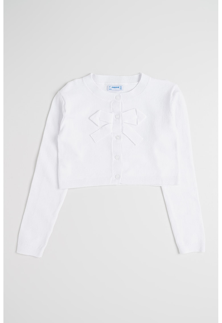 Cardigan cu funde - Alb optic