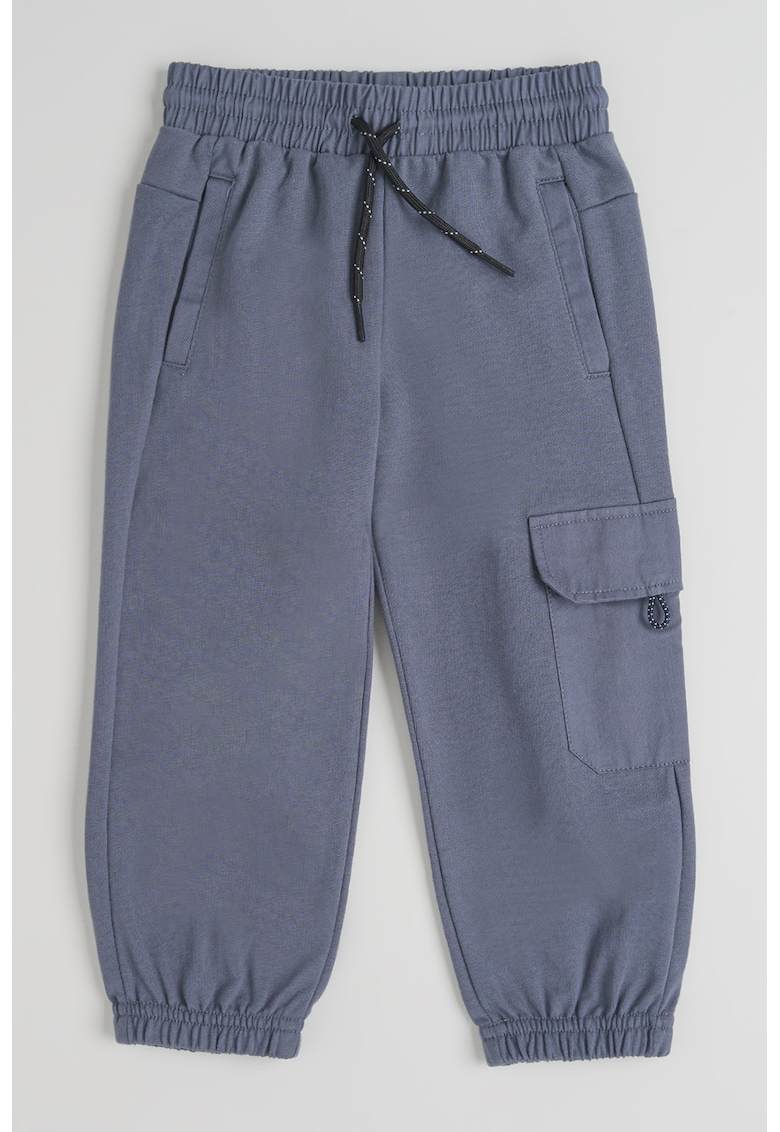 Pantaloni de trening relaxed fit cu snur de ajustare - Gri carbune