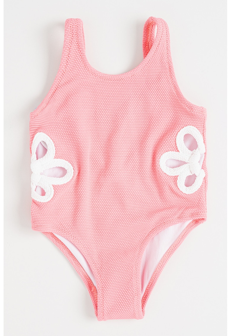 Costum de baie intreg cu decupaj in forma de U - Roz