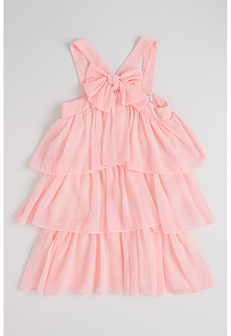 Rochie midi cu volane - Piersica
