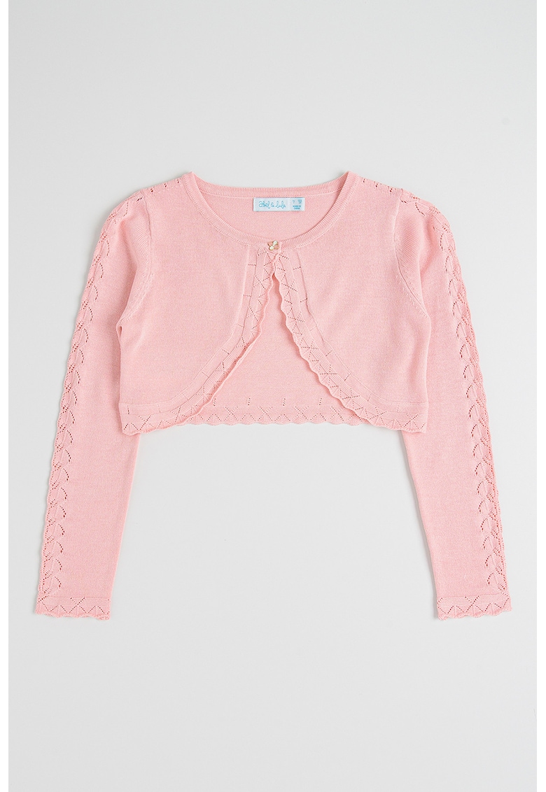 Bolero cu nasture Rosa - Roz deschis