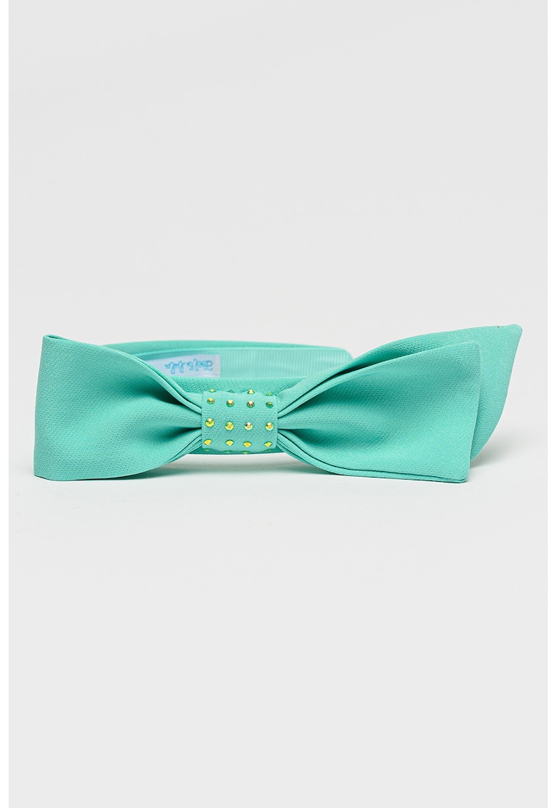 Bentita cu element cu funda - Verde aquamarin
