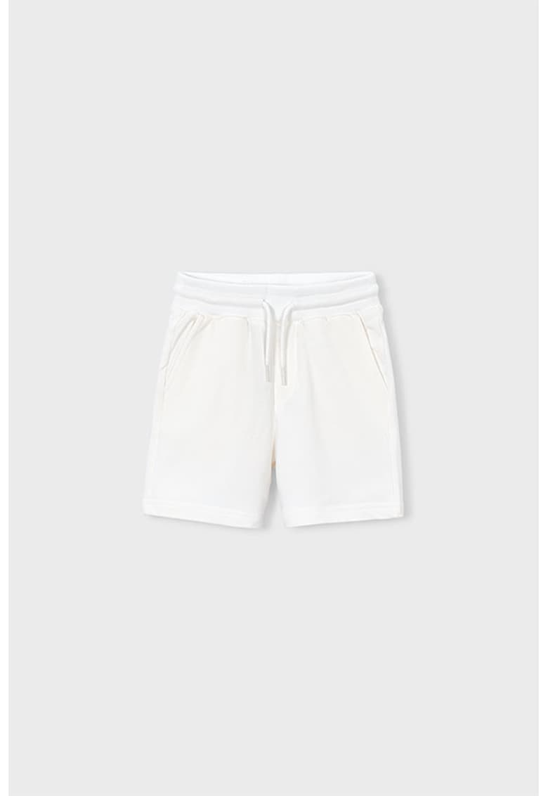 Pantaloni scurti din amestec de bumbac cu snururi