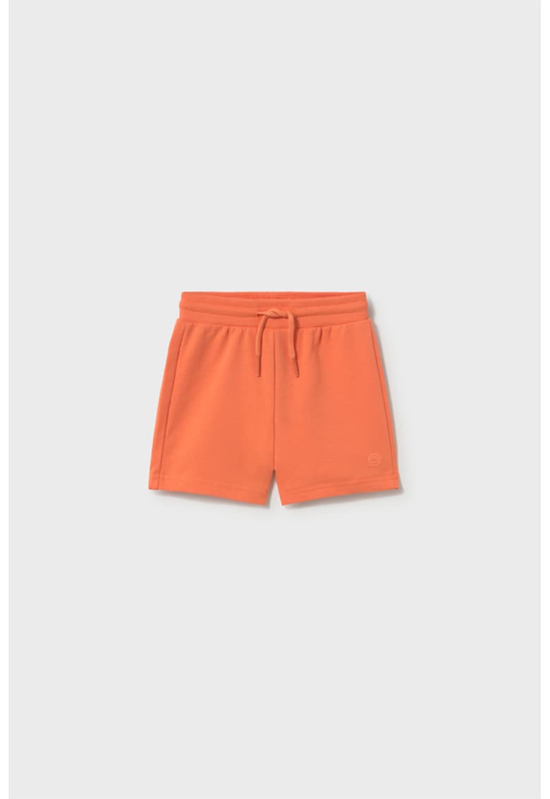 Pantaloni scurti din amestec de bumbac cu snur in talie