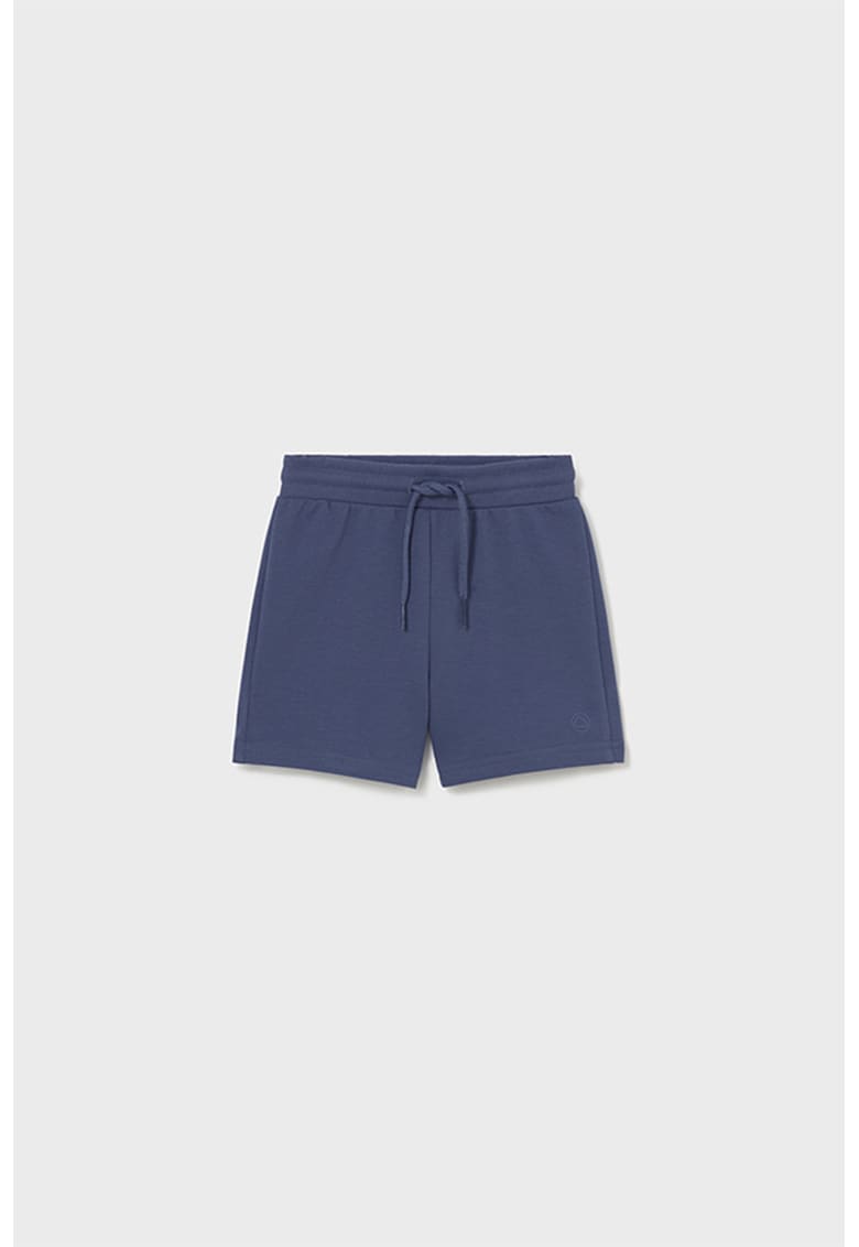 Pantaloni scurti din amestec de bumbac cu snur in talie