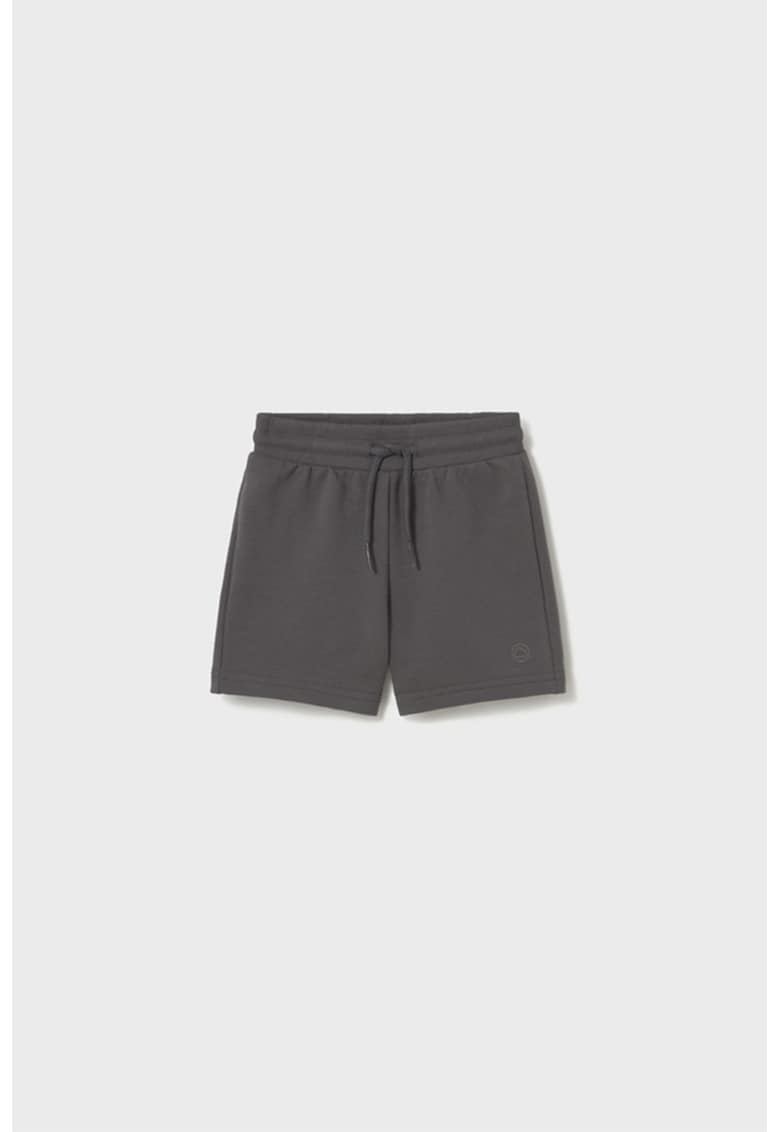 Pantaloni scurti din amestec de bumbac cu snur in talie