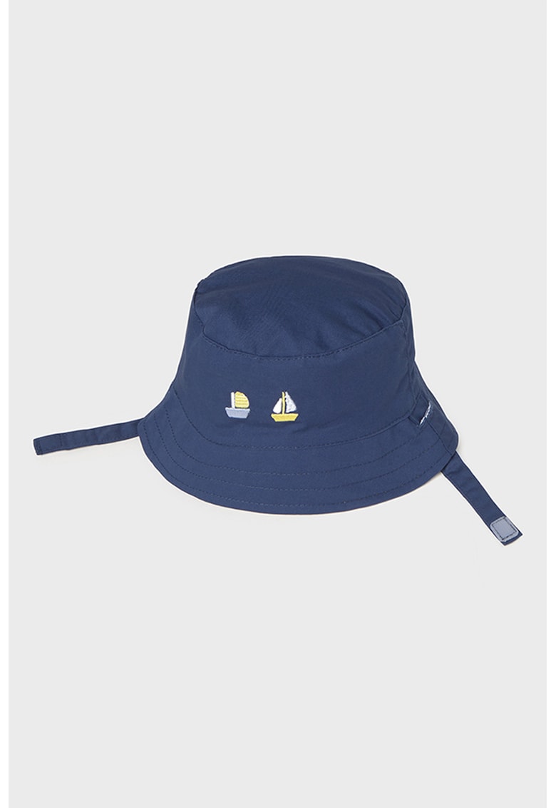 Palarie bucket reversibila - Albastru deschis/Bleumarin