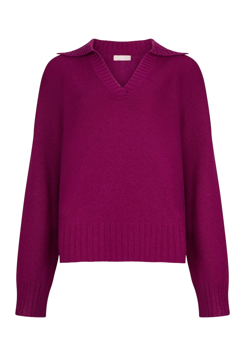 Pulover din lana si casmir - Violet