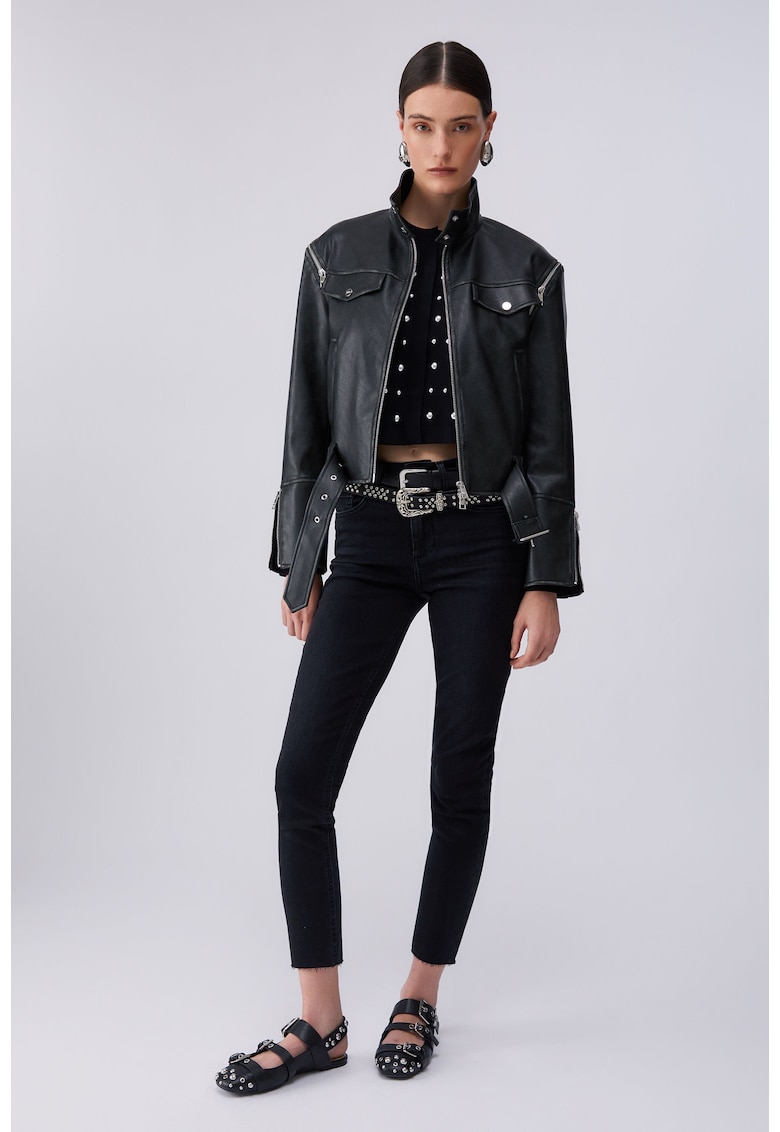 Jacheta cu maneci detasabile - Negru