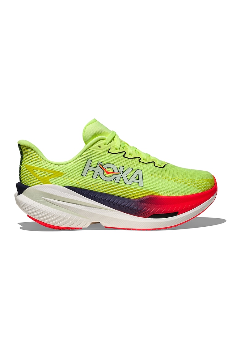 Pantofi low-cut cu talpa wedge pentru alergare Mach X 3 - Verde lime
