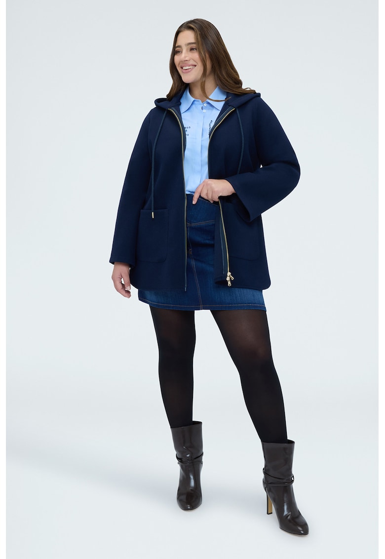 Fusta scurta din denim - Albastru inchis