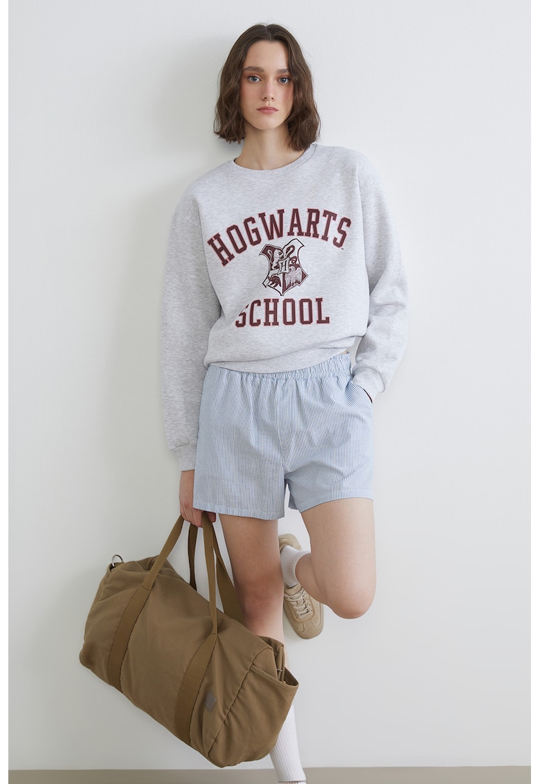 Bluza de trening cu Harry Potter - Gri melange