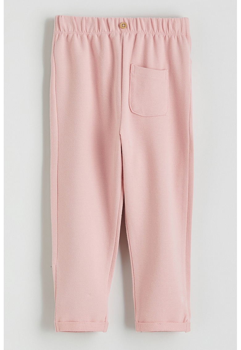 Pantaloni regular fit de trening cu talie elastica - Roz