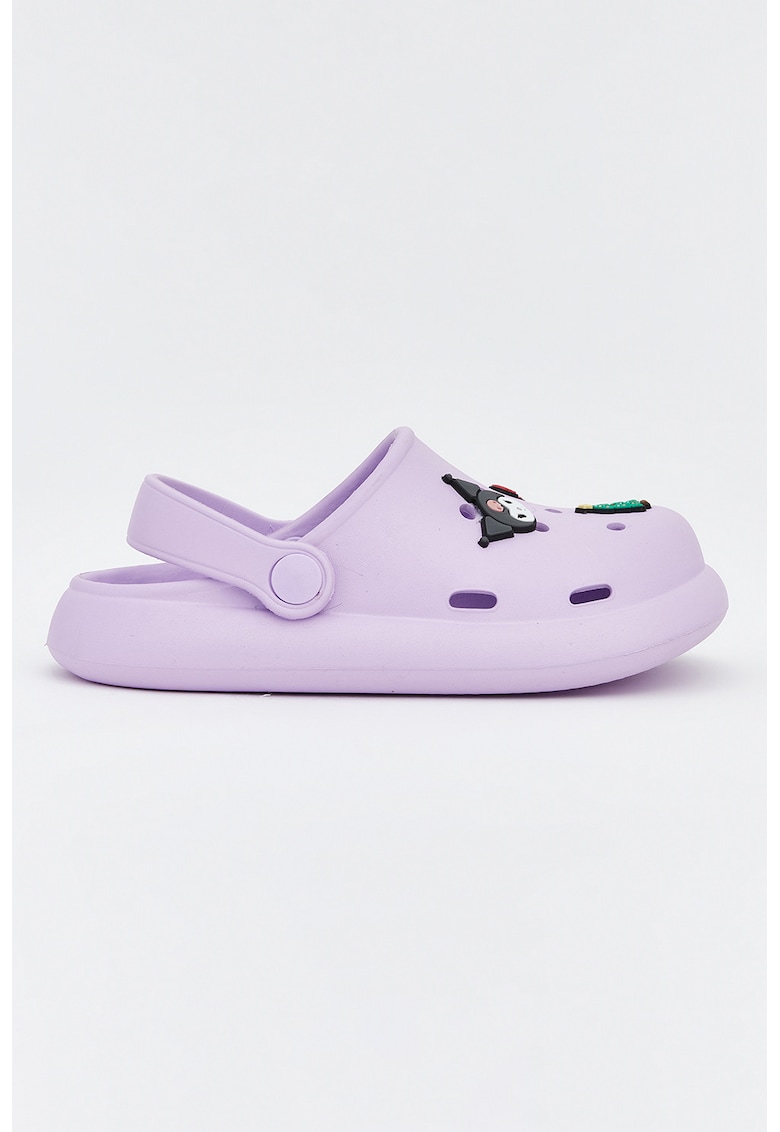 Saboti cu aplicatie de Craciun si Hello Kitty - Lila