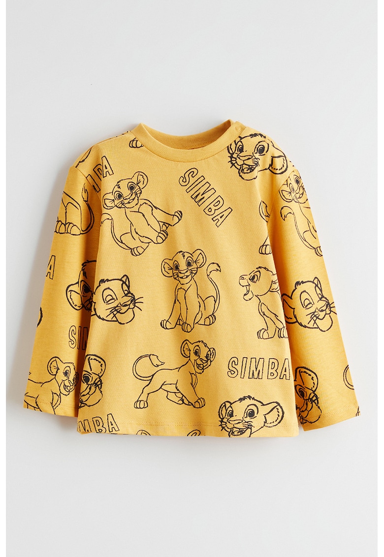 Bluza cu imprimeu grafic - Galben
