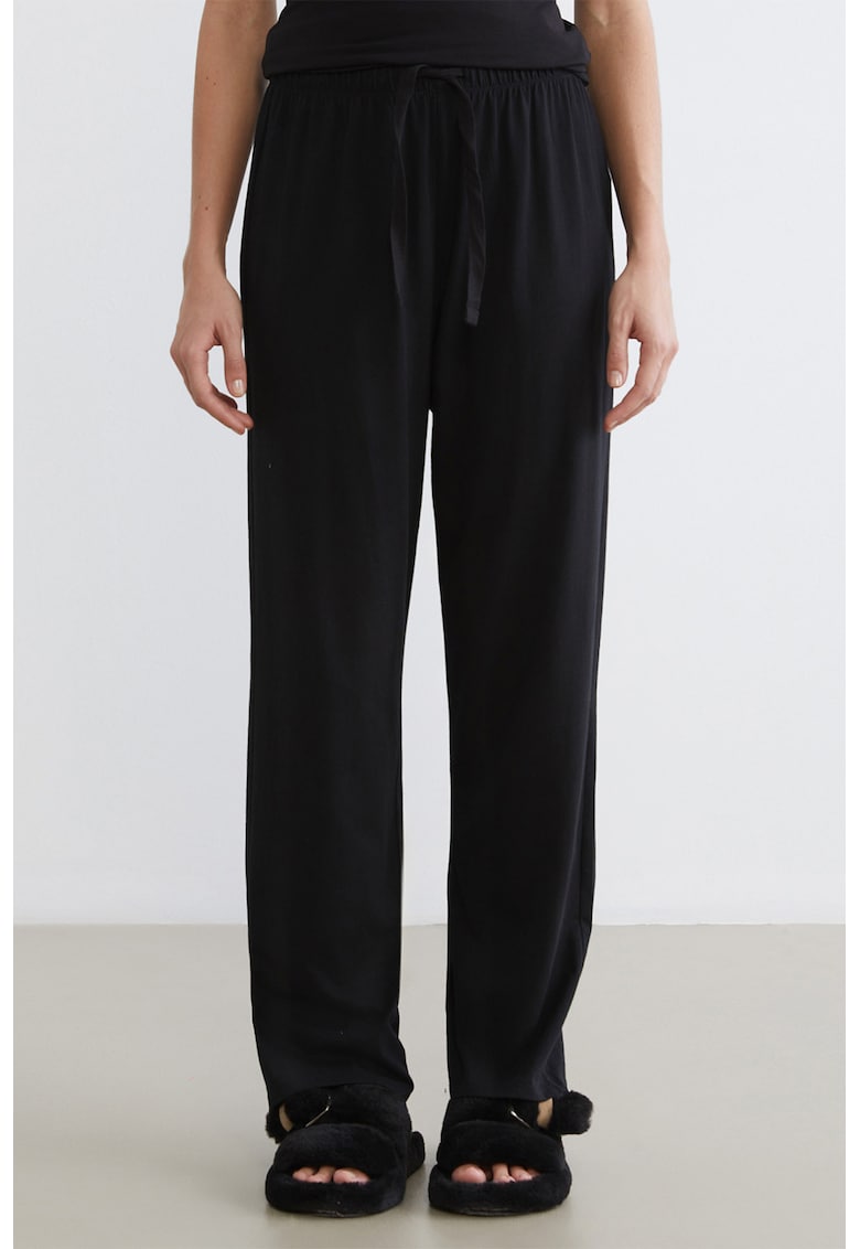 Pantaloni de pijama din bumbac - Negru