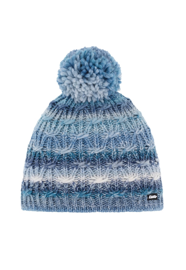 Caciula schi Eisbar Anka Pompon - Gri/Turcoaz