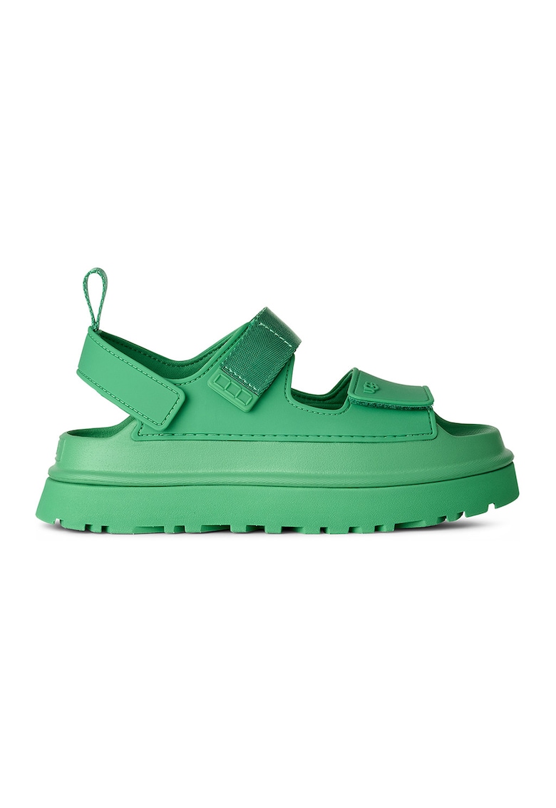 Sandale cu inchidere velcro Golden Glow - Verde