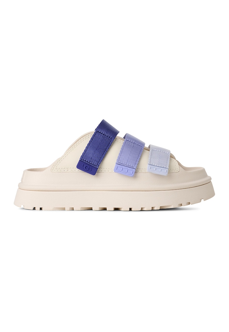 Papuci cu velcro GoldenGlow - Alb/Albastru