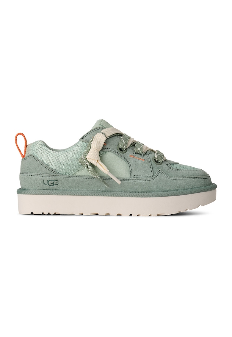 Pantofi sport din piele intoarsa si plasa Lo Lowmel - Verde deschis