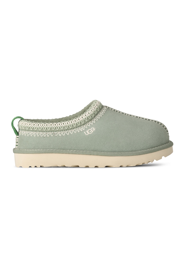 Saboti din piele intoarsa Tasman Meadow Accent - Verde pal