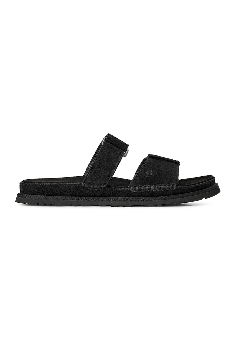 Papuci din piele intoarsa GoldenGaze - Negru