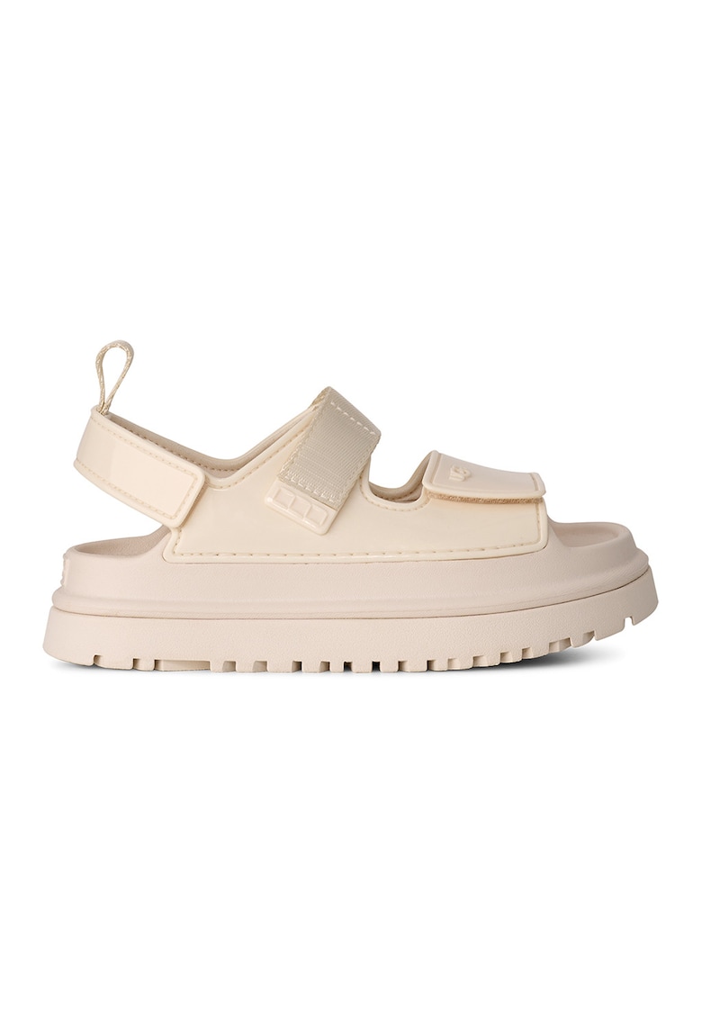 Sandale cu inchidere velcro Golden Glow - Bej deschis
