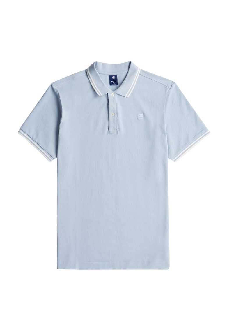 Tricou polo slim fit Dunda - Albastru deschis