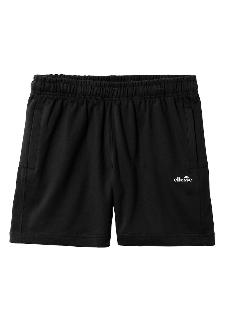 Pantaloni scurti de casa cu logo Zanica - Negru
