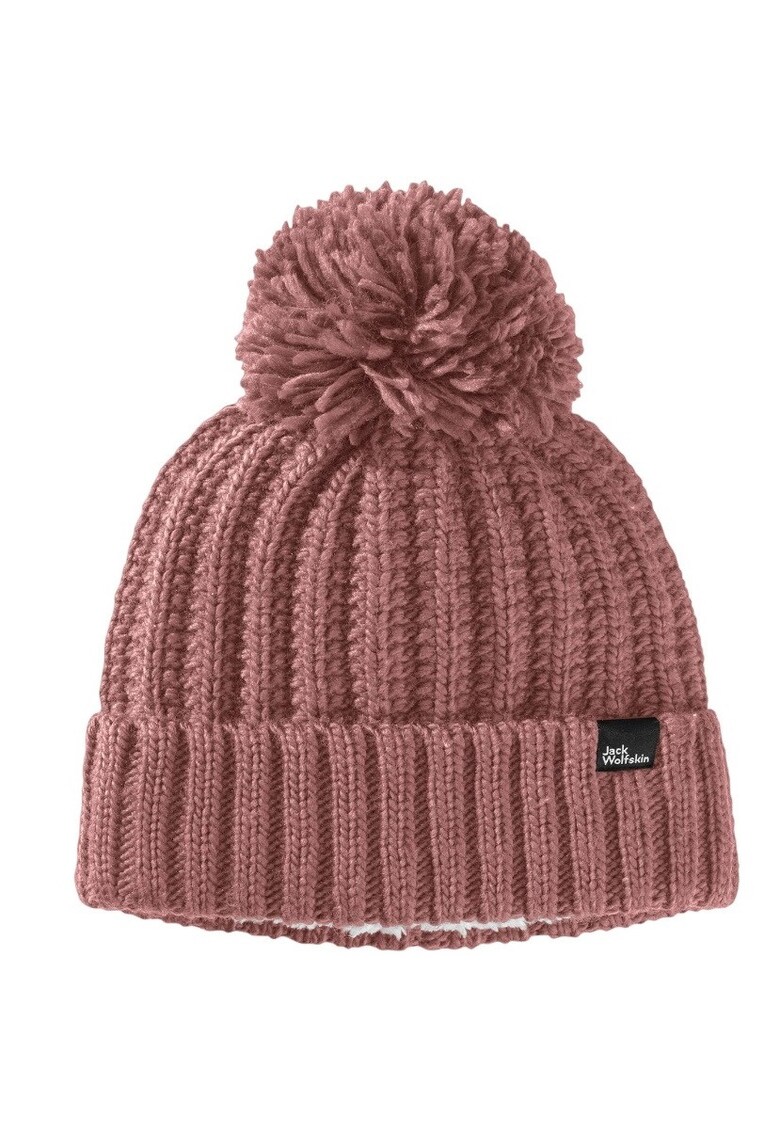 Caciula dama Highloft Knit-Roz - Roz deschis