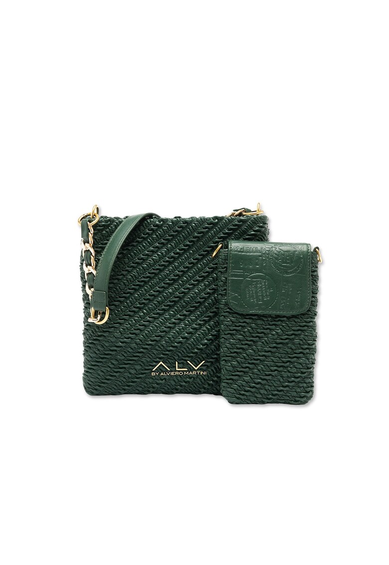 Set de genti de umar cu aplicatie logo Valenza Prime - Verde