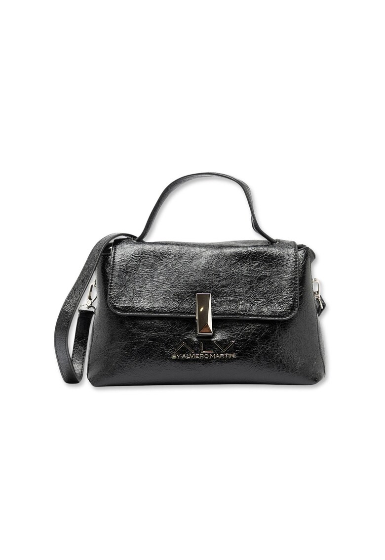 Geanta crossbody din piele ecologica Solara Ultra - Negru