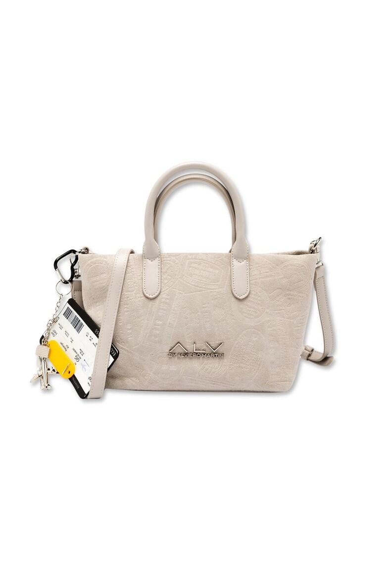 . Geanta din piele ecologica cu bareta de umar Zelia Nova - Bej deschis