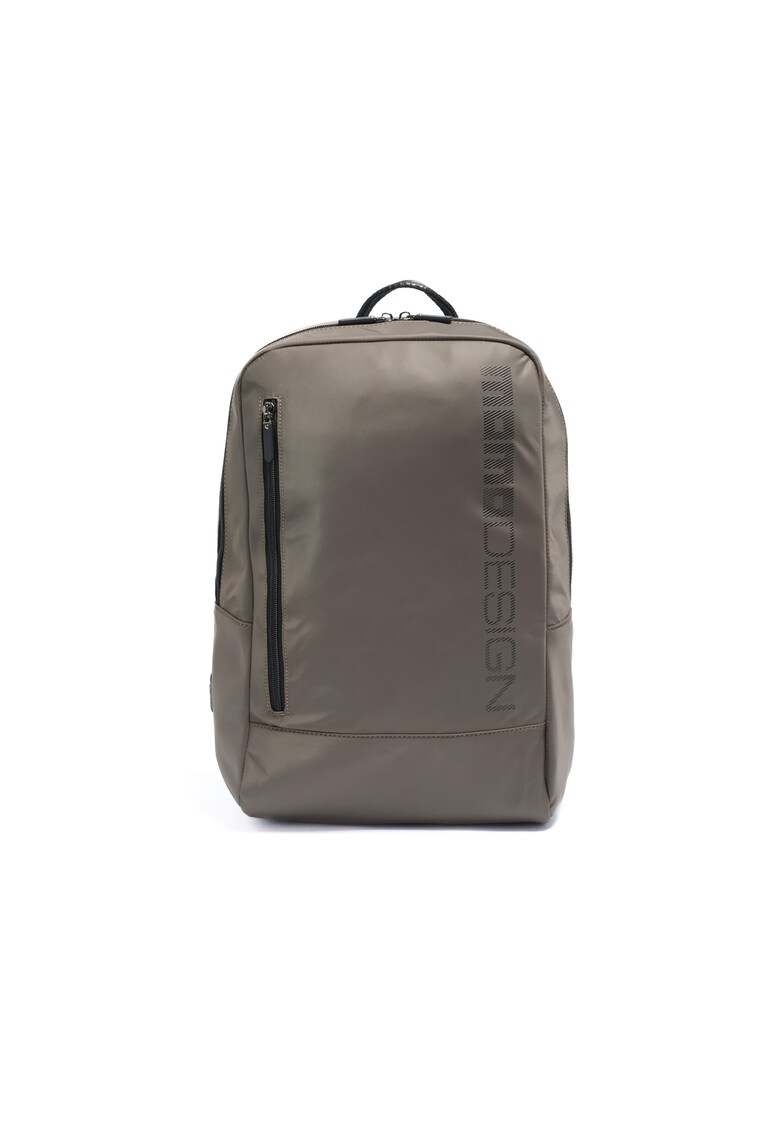 Rucsac cu buzunar frontal cu fermoar Zenith Chic - Maro taupe