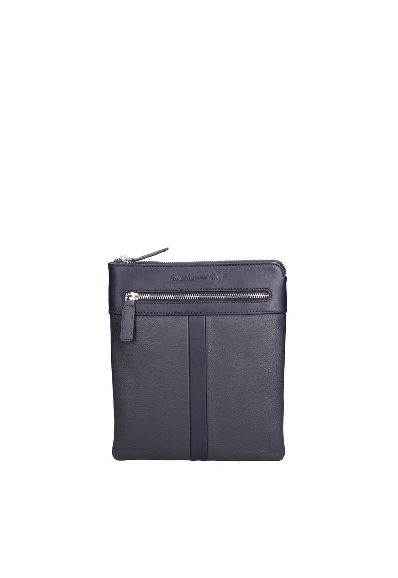 Geanta crossbody din piele Nerian - Albastru