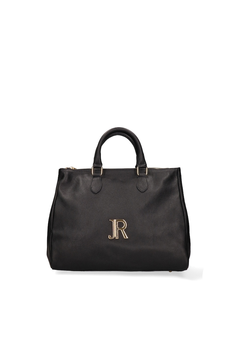 Geanta din piele cu bareta de umar Aurelia Chic - Auriu/Negru