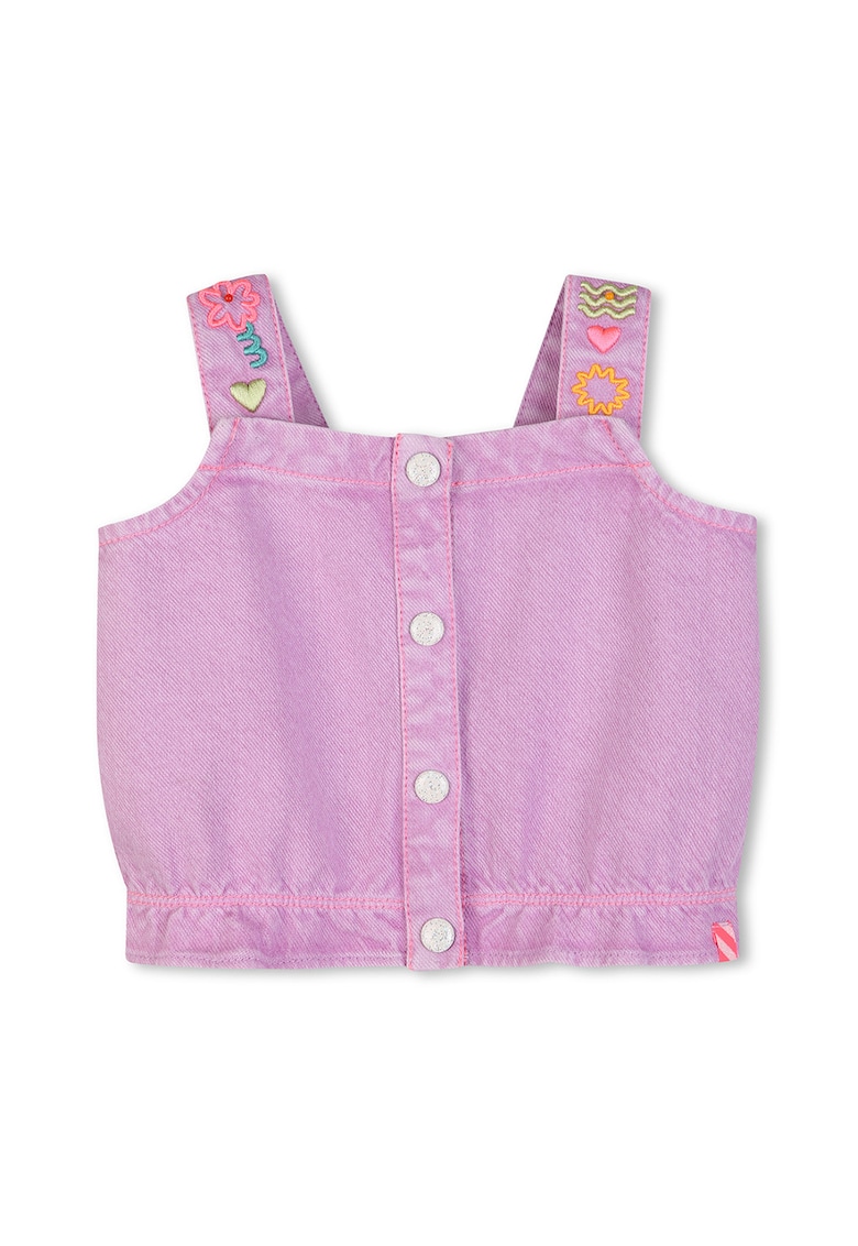 Set de top si blugi scurti - 2 piese - Lila