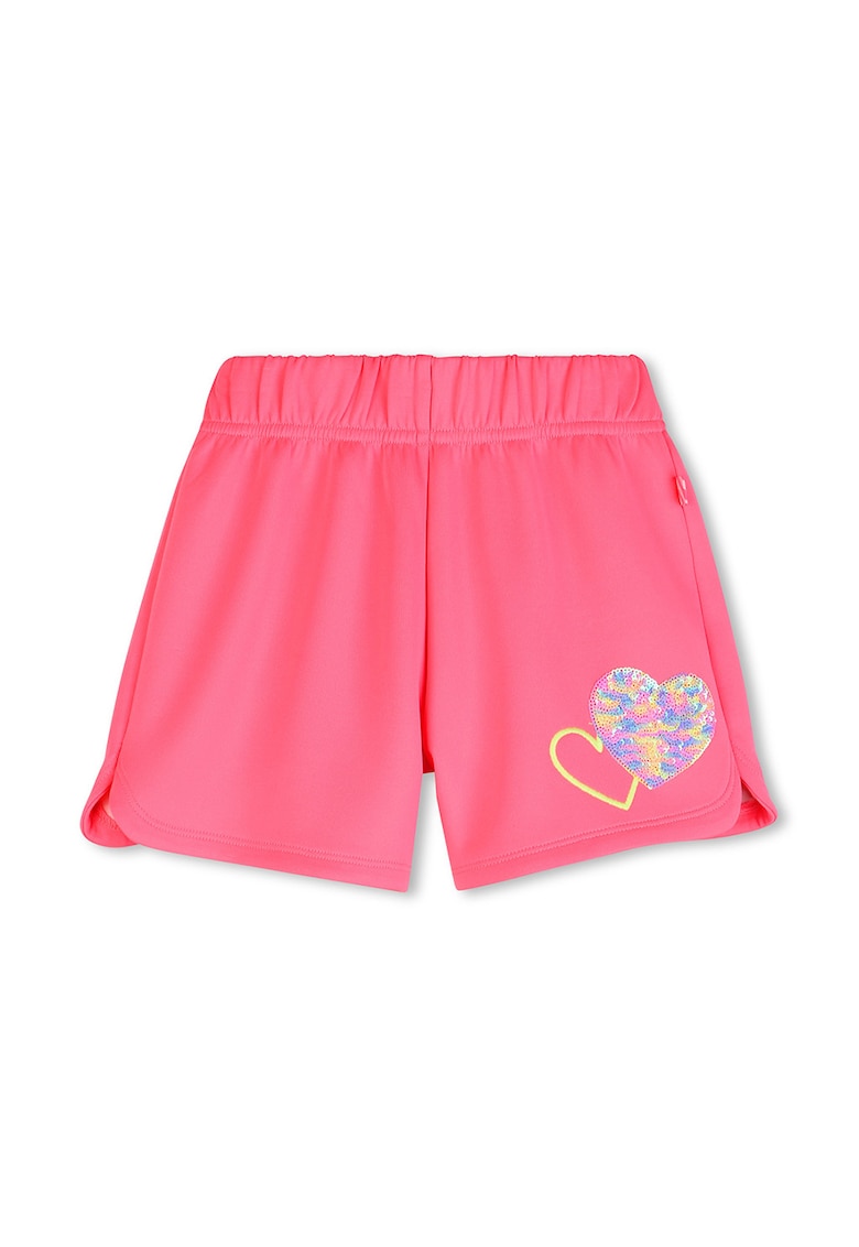 Pantaloni scurti din amestec de modal cu talie elastica - Roz aprins