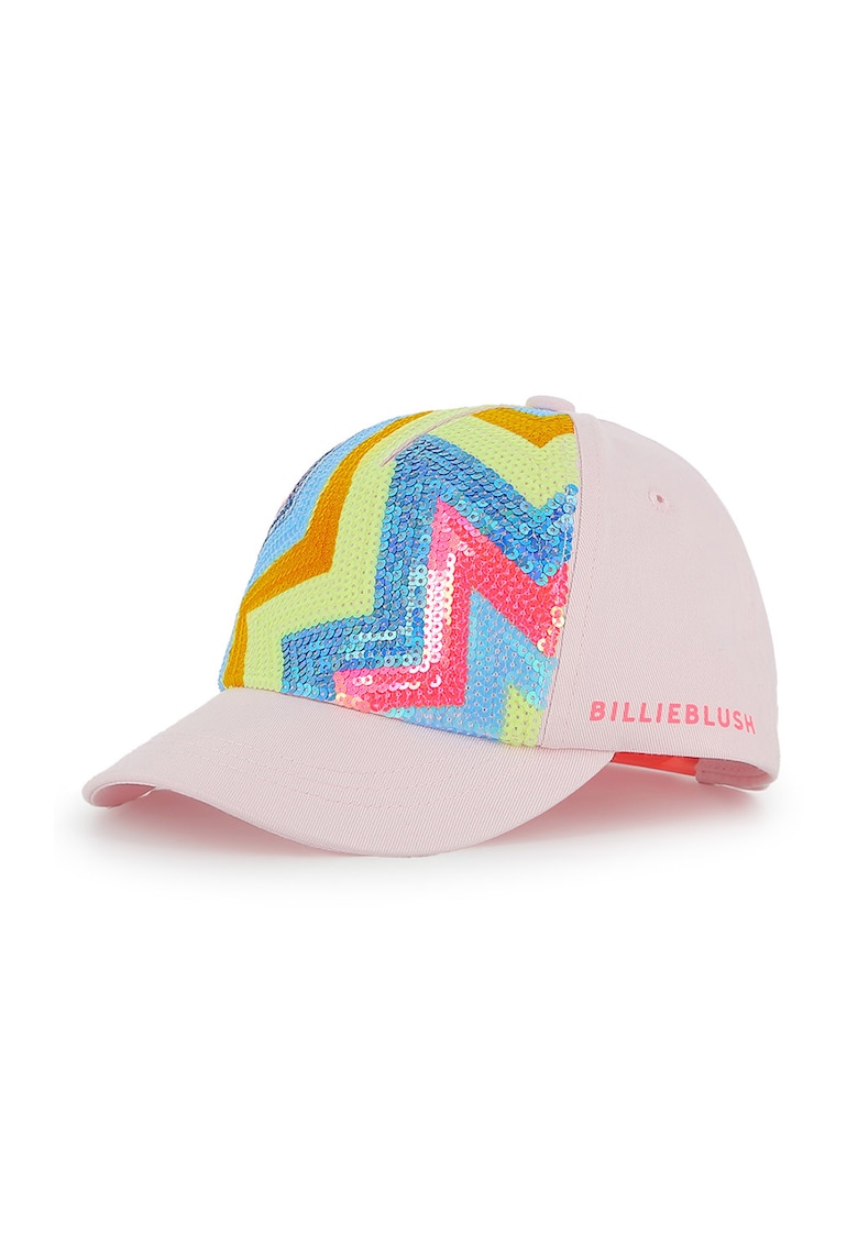 Sapca cu segment cu paiete - Galben/Roz/Albastru