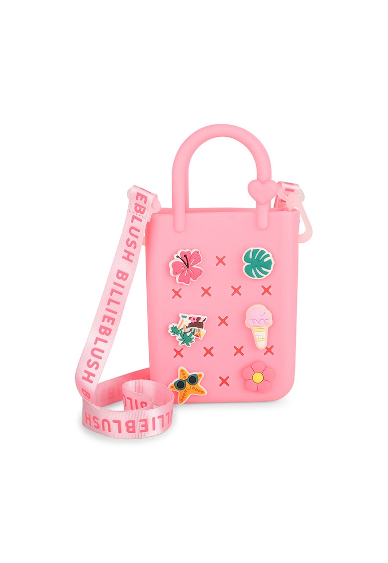 Geanta crossbody din silicon - Roz
